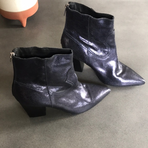L’Intervalle metallic leather western boots - Picture 2 of 14